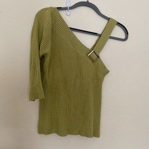 Y2K Asymmetrical Knit Top